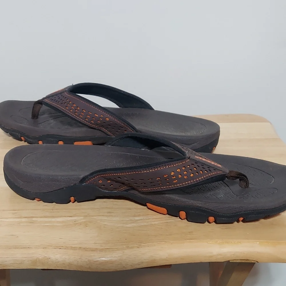 Hobibear Men's Comfort Flip-Flop Sandals - Size 12 - Arch Support & Non-Slip